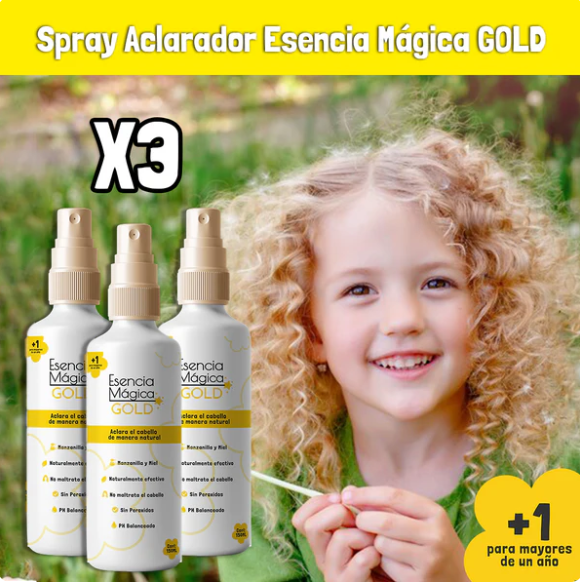 combo x3 Tonicos Aclaradora gold kids